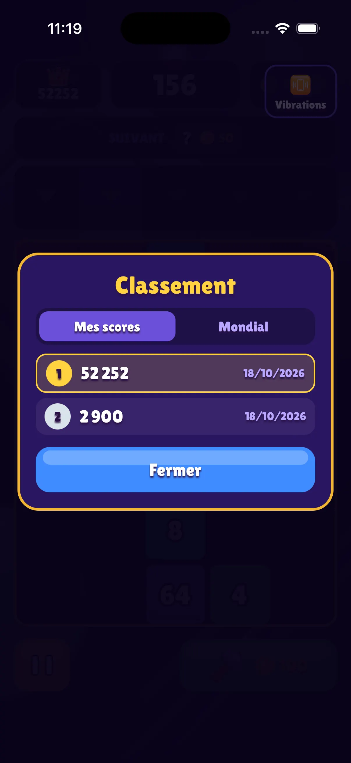Clasificación de Blokami con las mejores puntuaciones